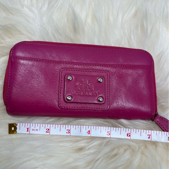 Rowallan of Scotland Sedona Raspberry Zippy Long Wallet , Soft Leather - Picture 10 of 16